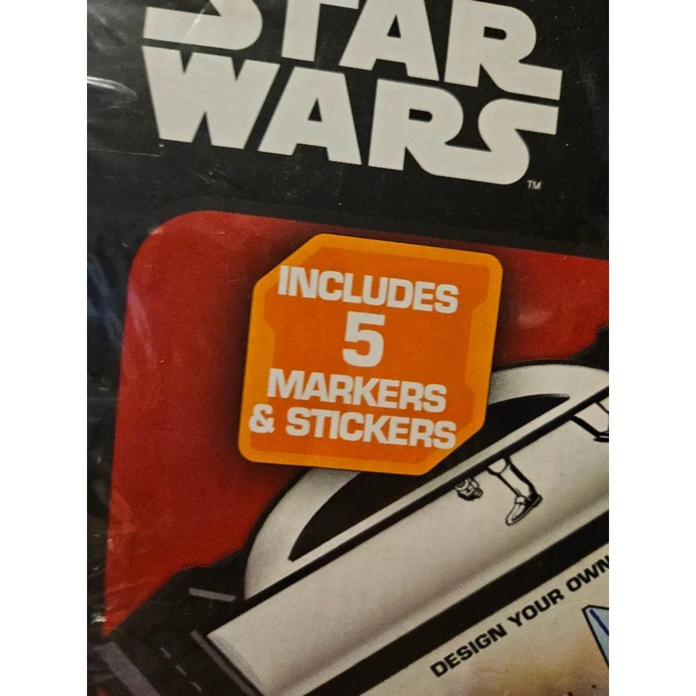 Star Wars, Rolling Art Desk, Disney Ages 3+, Coloring+stickers NEW